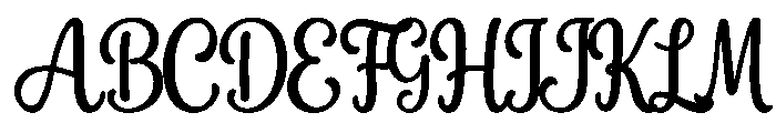 Dreamy Swirl Font UPPERCASE