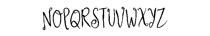 Dreamy Wonderland Font LOWERCASE