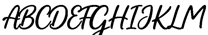 DreamyLetter Font UPPERCASE
