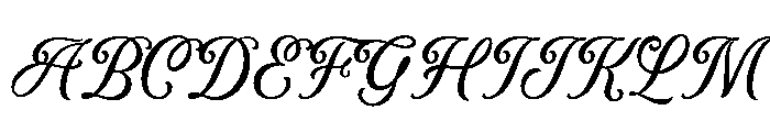 DreamyRomance-Regular Font UPPERCASE
