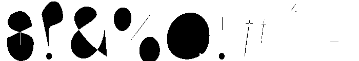 Dreary Single Line 2 Font OTHER CHARS