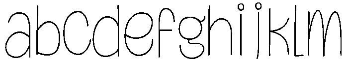 Dreary Single Line FONT