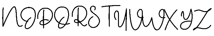 Dribbling Font UPPERCASE