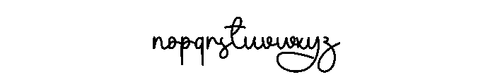 Dribbling Font LOWERCASE