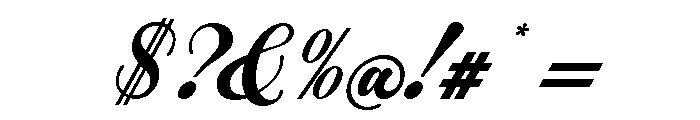 Driest Script Font OTHER CHARS
