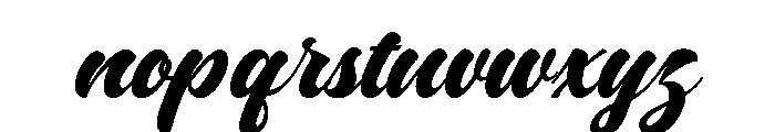 Driest Script Font LOWERCASE