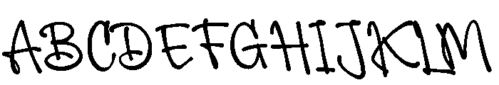 Driftia Disty Font UPPERCASE