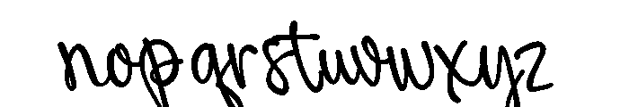 Driftia Disty Font LOWERCASE