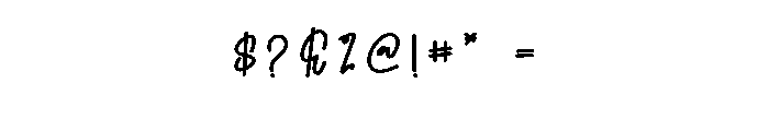 Drighter Font OTHER CHARS