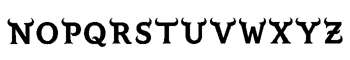 Drill Regular Font LOWERCASE