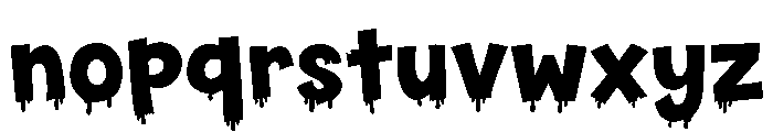 Drip Fright Font LOWERCASE