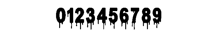 Drip Horror Font OTHER CHARS
