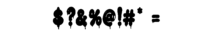 Drip Riot Font OTHER CHARS