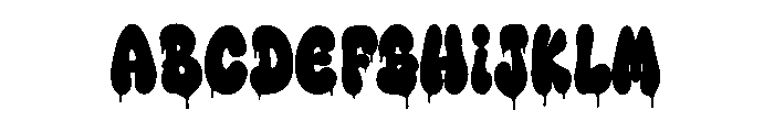 Drip Riot Font UPPERCASE