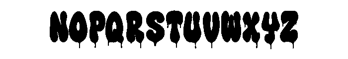 Drip Riot Font UPPERCASE