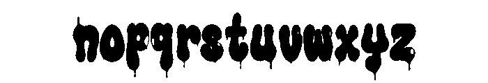 Drip Riot Font LOWERCASE