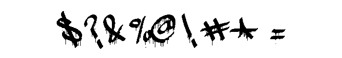 Drip Tags Font OTHER CHARS