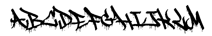 Drip Tags Font UPPERCASE