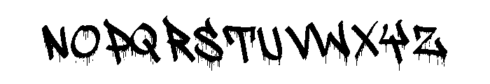 Drip Tags Font LOWERCASE