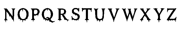 Dripghoul Regular Font UPPERCASE
