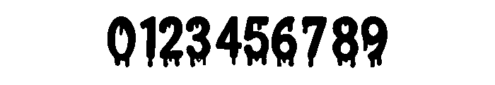 Driping Paint Font OTHER CHARS