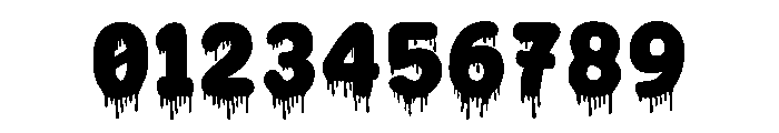 Dripping Bloody Regular Font OTHER CHARS