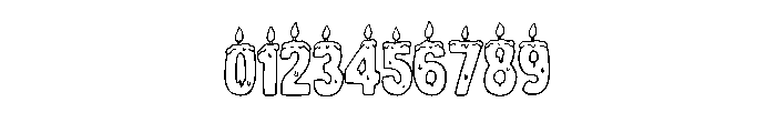 Dripping Candles By Squ Regular Font OTHER CHARS