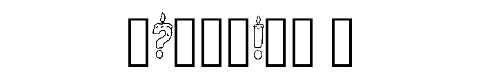 Dripping Candles By Squ Regular Font OTHER CHARS