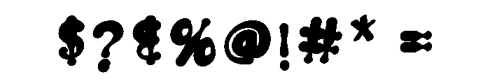 Dripping Display Regular Font OTHER CHARS
