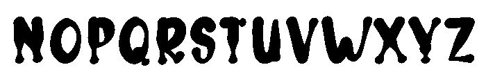 Dripping Display Regular Font LOWERCASE