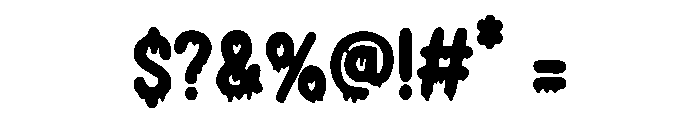 Dripping Gold Font OTHER CHARS