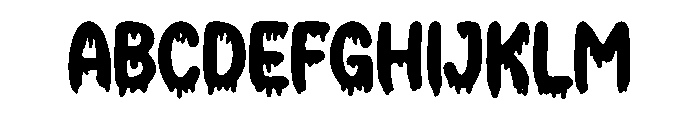 Dripping Gold Font UPPERCASE