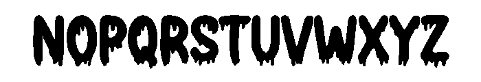 Dripping Gold Font UPPERCASE