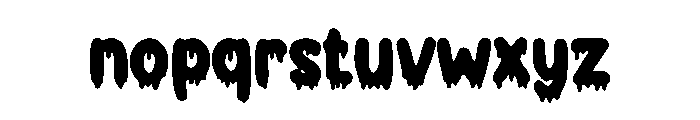 Dripping Gold Font LOWERCASE