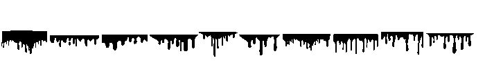 Dripping Paint Borders Font OTHER CHARS