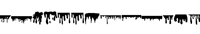 Dripping Paint Borders FONT