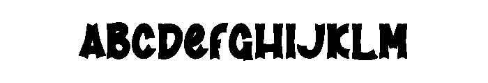 Dripping Water Font UPPERCASE