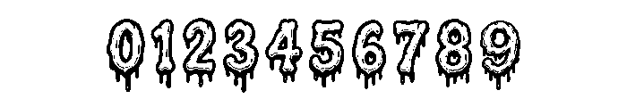 Drippy Bones Font OTHER CHARS