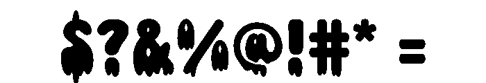 Drippy Spooks Font OTHER CHARS