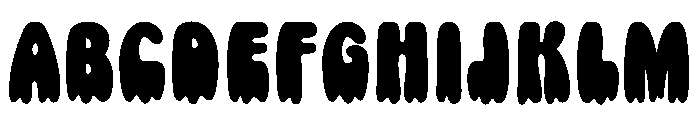 Drippy Spooks Font UPPERCASE