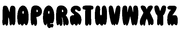 Drippy Spooks Font UPPERCASE