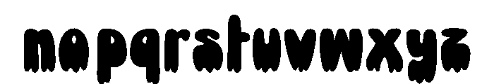Drippy Spooks Font LOWERCASE