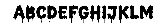 Dripvora Font UPPERCASE