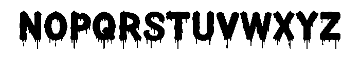 Dripvora Font UPPERCASE