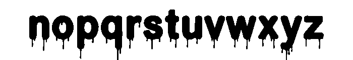 Dripvora Font LOWERCASE
