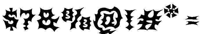 Drivioz Regular Font OTHER CHARS