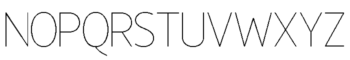 Dromund Thin Font LOWERCASE