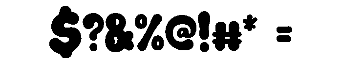 Dron Boom Font OTHER CHARS