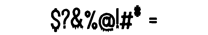 Drowning Font OTHER CHARS
