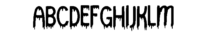 Drowning Font UPPERCASE